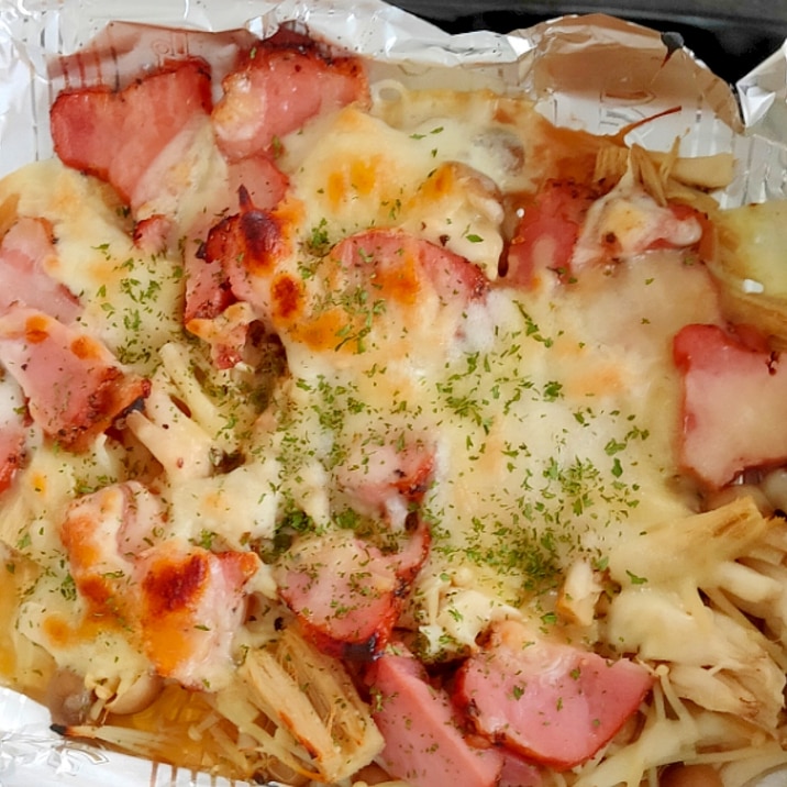 グリルパンで キノコとベーコンのチーズ焼き レシピ 作り方 By ひまわりれんこ 楽天レシピ